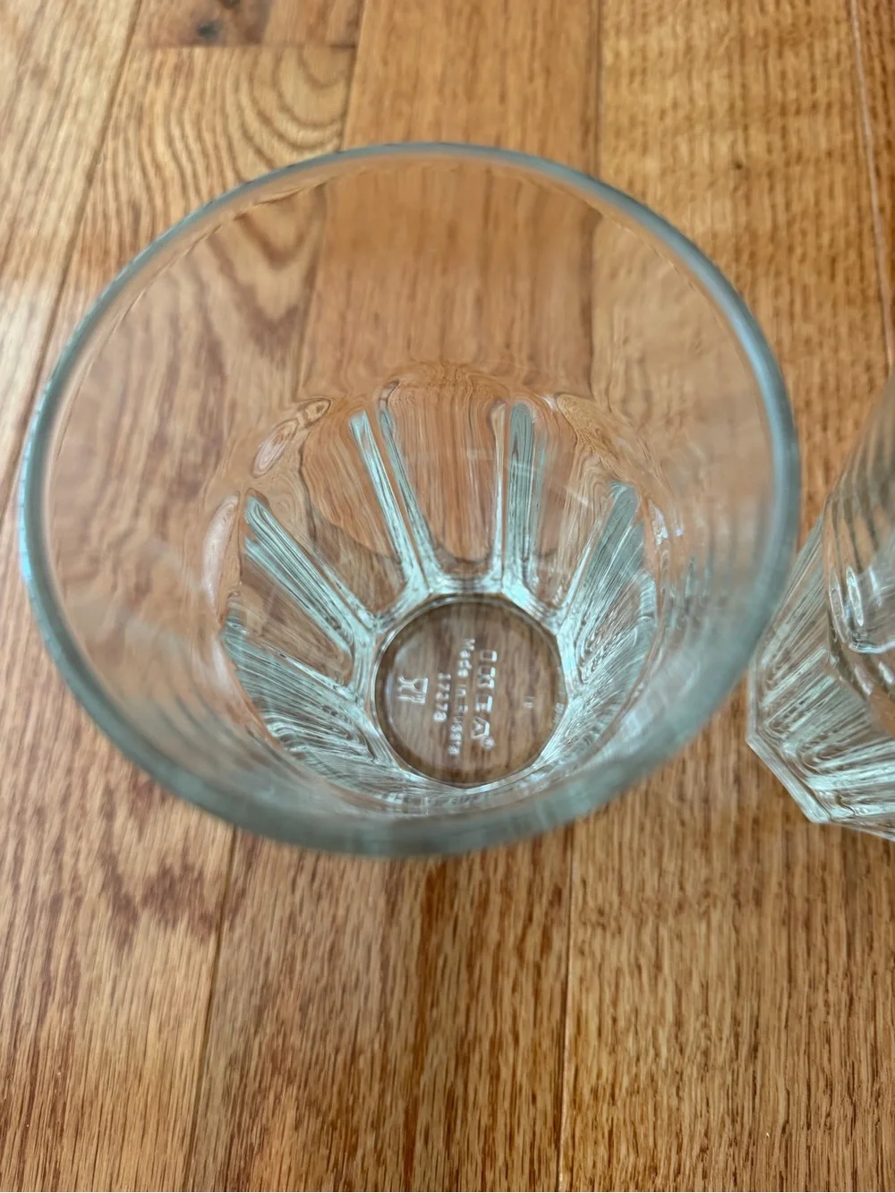 New 2 of clear vintage tumbler glasses from IKEA, made in Russia.